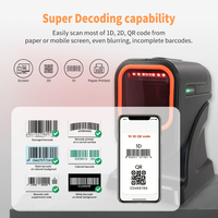 Lecteur de codes-barres filaire MP6200 de haute qualité, machine de numérisation de codes QR, scanner de bureau 2D, scanner de codes-barres pour supermarché