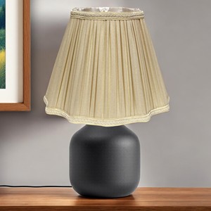 Paralume in Shantung quadrato elegante con inclinazione di perle da 16 \ "di coperture e sfumature di lampade eleganti HMS - Product Image 2