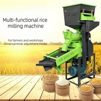 Petit moulin à riz à double vibration, modèle haute performance, réglage à 50 boutons, machine à décortiquer le riz paddy pour la ferme