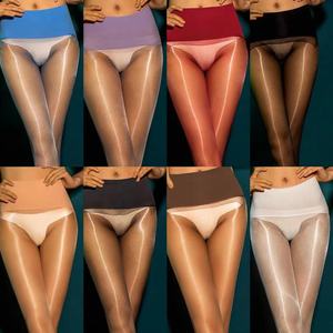 Collants en nylon brillant pour femmes, collants de mode pour filles, collants huileux pour adultes, collants - Product Image 1