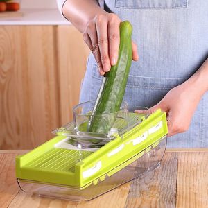 Kitchen Accessories 5 in 1 Onion Gadget Chopper Potato Dicer Spiral Cutter Handheld Vegetable Food Chopper - Product Image 3