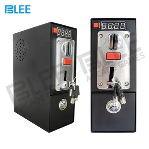 Coin operated Timer Control box Power Supply (black) with multi coin selector accept different 6 kinds of coin