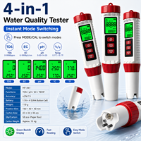 Stylo testeur de qualité de l'eau multifonctionnel 4-en-1 Xinsu TDS/EC/pH/Salinité Multilingue MF-X41