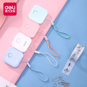 Deli Soft Measuring Tape 1.5m Metric Automatic Blade Student Office Supplies Mixed Colors - Product Image 1