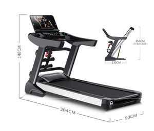 جهاز المشي الكهربائي بمحرك لصالة الألعاب الرياضية المنزلية واللياقة البدنية ، السعة التجارية للاستخدام التجاري قابل للطي لاسلكي مصمم لممارسة المشي - Product Image 2