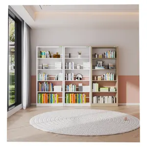 Rak buku ruang tamu keluarga sederhana rak buku penggunaan kamar tidur untuk anak-anak rak lantai kantor kecil untuk display