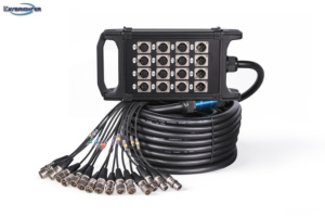 สายเคเบิลเสียงแบบ XLR 16 ช่อง ความยาว 50 เมตร แบบมีฉนวนป้องกัน OFC สายมัลติคอร์สำหรับงานแสดงสด คอนเสิร์ต และการบันทึกเสียงในสตูดิโอ พร้อมระบบ Fanout แยกสัญญาณตามสีที่ระบุ - Product Image 1