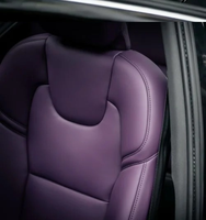 Housse de siège de voiture en cuir PU/PVC rose Lulu AnTS1 pour Tesla Model 3, Model Y, Model S & X – Spéciale avant et arrière – Vente en gros