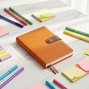 2026 A5 Hot Sale Custom Wholesale PU <b>Leather</b> <b>Diary</b> Journals Unique Agenda Notebooks With Pocket - Product Image 2