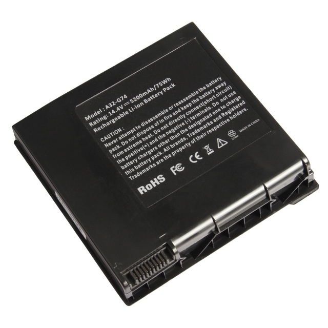 14.4V 5200mAh Laptop Battery A42-G74 for Asus G74 G74J G74JH G74S G74SW A42-G74Cs