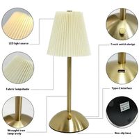 Lámpara de Mesa LED Inalámbrica Portátil de 2W con Pantalla Plegable Táctil, Regulable, Venta al por Mayor de Fábrica, Ideal para Restaurantes, Mesitas de Noche y Cafeterías