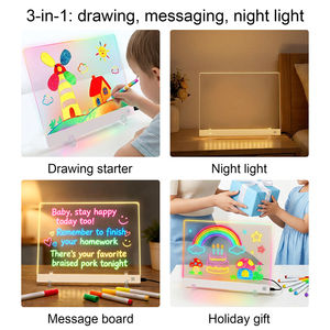 Tablette d'écriture LED créative pour enfants, écran lumineux pour gribouillage, tablette éducative pour l'apprentissage artistique, cadeau préscolaire - Product Image 3