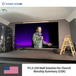 Canbest Fiw P2.5 2.5Mm 5120X2880Mm 16.4X 9.8ft Indoor Led Video Wall Display Scherm Voor Kerkaanbidding In De VS - Product Image 3