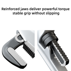 Proveedor de fábrica: Llave de tubo industrial de aluminio de alta resistencia, cortador de tuberías de agua con mango forjado - Product Image 4