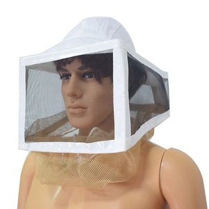 Mũ nuôi ong, mũ ong vuông mới trắng hai lớp bông nguyên chất chống muỗi và ong cắn mặt lưới - Product Image 3