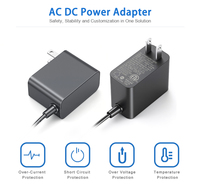 Adaptor Switching AC DC 5V 9V 12V 15V 24V untuk Dinding, Kelas 2 CETLus, untuk Lampu Elektronik, Produsen OEM