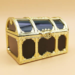 Grande boîte à trésors en plastique, boîte à dragées, boîte à bonbons, or, argent, sucre, amandes, boîte cadeau pour fête, <span class=keywords><strong>mariage</strong></span>, baptême, anniversaire - Product Image 5