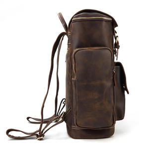 Sac à dos AndoBag pour homme en cuir de vache véritable, sacs à bandoulière pour affaires, haute qualité, rétro, grande capacité, sac pour ordinateur portable 15,6 pouces - Product Image 5