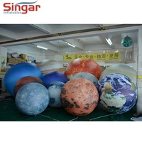 Globe terrestre gonflable décoratif en PVC