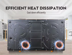 Bếp điện đa năng tích hợp, 2 bếp hồng ngoại, mặt bếp gốm sứ, bếp điện thông minh, bếp nướng điện hồng ngoại, bếp từ đôi - Product Image 5