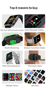 HK20 Nouveau produit <span class=keywords><strong>2022</strong></span> Appareils portables 260mah BT Appel Dialing Bracelet HD Full Touch 1.91 ''Écran IP68 Étanche <span class=keywords><strong>2023</strong></span> - Product Image 5
