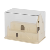 Boîte de présentation rectangulaire empilable en plastique transparent Star People pour figurines, avec couvercle anti-poussière, organisateur de rangement 13.5
