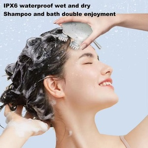 Masajeador de Cabeza de Material ABS Impermeable IPX7, Masaje Corporal Completo, Vibración para el Cuero Cabelludo, Calentamiento, 2 Modos, 1100mAh, Succión Magnética - Product Image 2