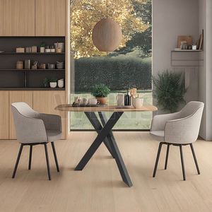 WEKIS Black Powder Coated Steel Industrial Spider <b>Table</b> Legs DIY Assembly Dining <b>Table</b> Furniture Legs - Product Image 4