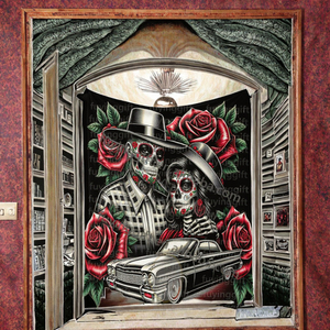 Chicana chola Cholo คู่ chicano lowrider ผ้าห่มผ้าพลัฌออกแบบได้เองพิมพ์ลายนุ่มสบายพกพาได้สัตว์เดินทาง - Product Image 3