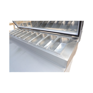 ตู้แช่เย็นเคาน์เตอร์ร้านอาหาร ตู้แช่เย็นแบบตั้งโต๊ะ ตู้แช่เย็นเคาน์เตอร์พิซซ่า ตู้แช่แข็งเคาน์เตอร์สลัด ตู้แช่เย็นโต๊ะเตรียมพิซซ่า - Product Image 3