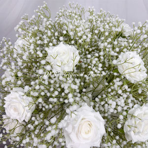 DKB Venta al por Mayor de Fábrica, Grandes Bolas de Flores Artificiales de Seda Blanca en 3D para Arreglos, Centros de Mesa y Decoración - Product Image 4