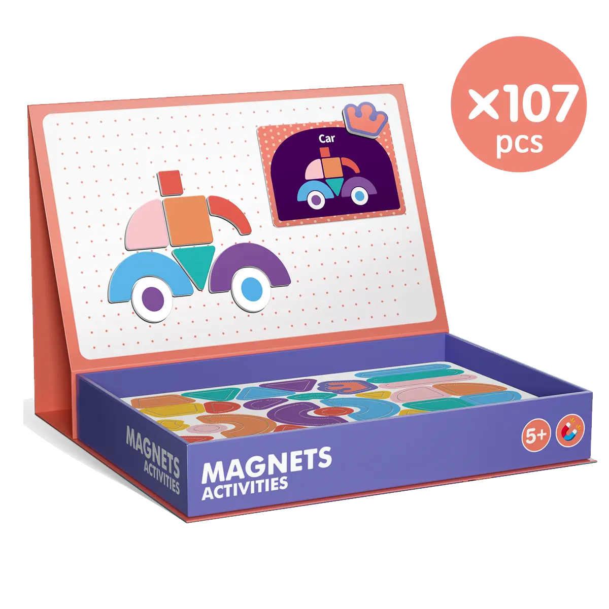 Novo quebra-cabeças de brinquedos, melhor qualidade, inteligência, brinquedos para crianças, 107 peças, ímãs, atividades, quebra-cabeças