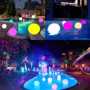 Pelota de Playa Grande flotante e inflable que brilla en la oscuridad con luces que cambian de color para fiestas, piscina, playa, natación - Product Image 5