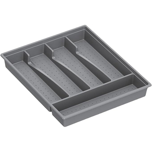 Grand plateau organisateur de tiroir à couverts de rangement d'ustensiles de table de qualité supérieure Plateau à ustensiles extensible noir avec <span class=keywords><strong>bloc</strong></span> à couteaux pour la cuisine - Product Image 3