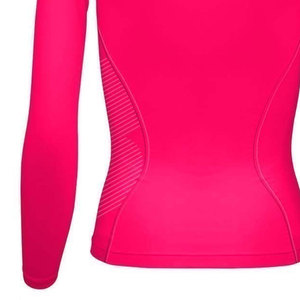 Logo Fitness <b>Running</b> Gym Workout Breathable Ladies Compression Shirt Women High Quality Breathable Compression Shirt - Product Image 4
