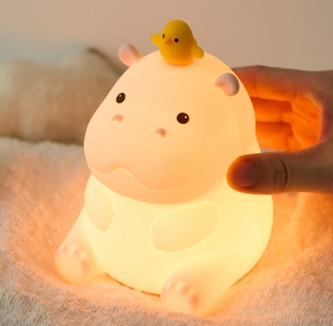 Mignon rose hippopotame LED <span class=keywords><strong>veilleuse</strong></span> moderne USB charge tactile synchronisation Pat lampe pour chambre décor ou cadeau pour enfants bricolage caractéristique - Product Image 3
