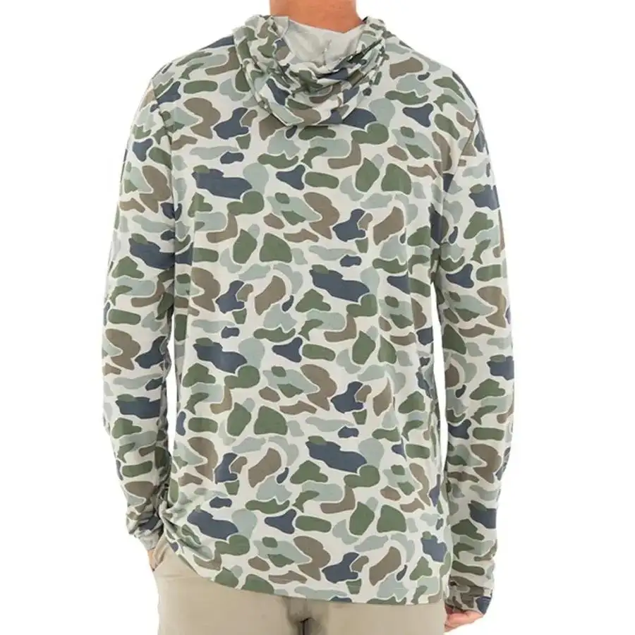 Bán Buôn Camo Câu Cá Áo Sơ Mi Với Mui Xe Thăng hoa Dài Tay Áo Câu Cá Áo Sơ Mi Marshwear Câu Cá Áo Sơ Mi