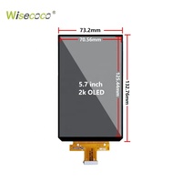 Écran OLED VGA 5,7 pouces 2560*1440 120 Hz VR TFT Panneau LCD fin tactile MIPI IPS Module d'affichage 2K