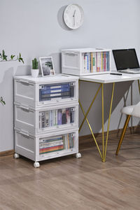 Cao cấp rõ ràng thả phía trước bên mở hộp trong suốt Stackable lưu trữ Giá hộp - Product Image 6