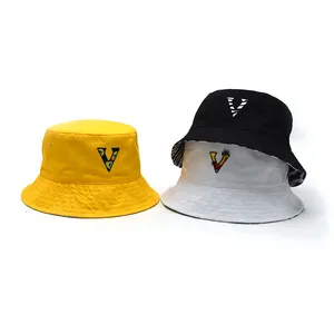 wholesale fishing hat embroidered logo plain custom festival bucket hats