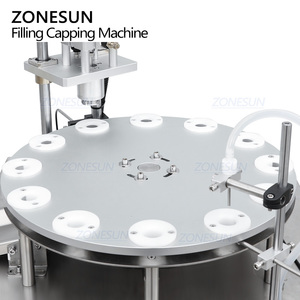 ZONESUN ZS-AFC1CB Monoblock Desktop Automatic Rotary Magnetic <b>Pump</b> <b>Small</b> Bottle Glass Vials Liquid Filling and Capping Machine - Product Image 3