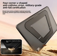 Étui pour tablette avec support rabattable multi-angles, poignée de transport et support pour stylet pour iPad Mini 6 7 Air Pro 10.2 11 12.9 13 pouces