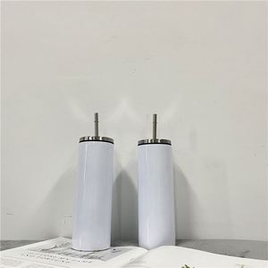 20 Oz Tumblers Leak Proof Travel Coffee Beer Water Screwed <b>Metal</b> Lid Sublimation Straight Tumbler - Product Image 1