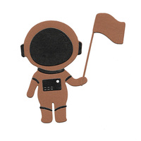 Fustelle in Metallo a Forma di Astronauta per Creazione di Biglietti, Stampi per Scrapbooking, Accessori per Artigianato Fai-da-Te
