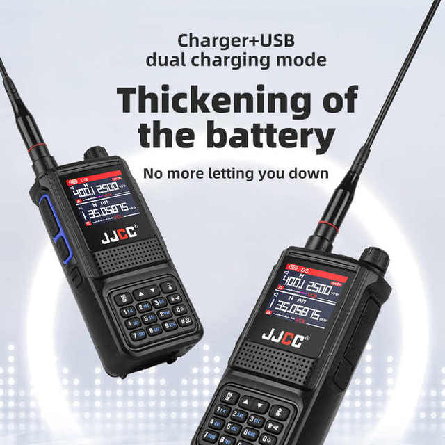 JJCC JC-8810 Portable Two-Way Radio Handheld Walkie-Talkie Long Ran Wireless Full Band Custom Digital Transmission Type