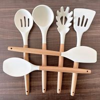 Vente flash : Ensemble d'accessoires de cuisine 6 pièces, ustensiles de cuisine en silicone haute résistance