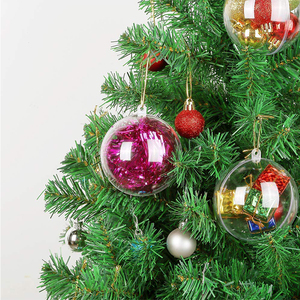 Christmas Transparent Ball Plastic Christmas Trees DIY Open Ball Box Bauble Ornament Gift Present Party Home Decoration <strong>Custom</strong> - Product Image 5
