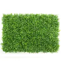 بمب فو عشب أخضر اصطناعي جدار خلفية لوحات مع الأخضر و الأبيض الزهور