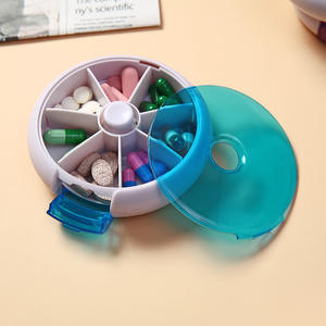 กล่องใส่ยาพกพา ABS ปลอดภัยสำหรับอาหาร ป้องกันความชื้น พร้อมตัวล็อคเพื่อความปลอดภัย มีหลายสี สำหรับจัดเก็บยาประจำวัน - Product Image 3