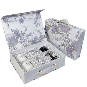 Caja de Regalo para Aromaterapia con Diseño de Logotipo Personalizado, Bronceado, Laminado Mate y Papel Kraft para Regalos de Cumpleaños y Festivos, Velas - Product Image 1